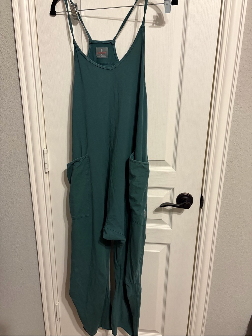 Free People Dark Teal High-Rise Jeans